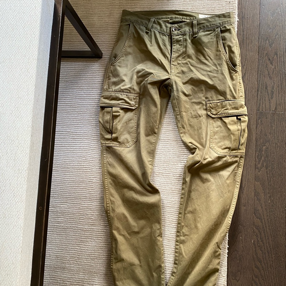 rag & bone Olive Cargo Pants for Men